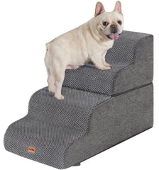 Made4Pets escaleras para perro, vista frontal, soporte estable para cama.