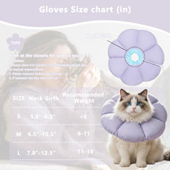 Maiiu collar cono ajustable para gatos, ajuste seguro sin molestias