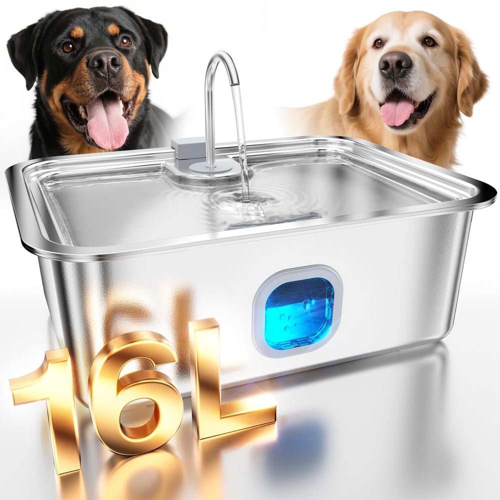 Mailofy fuente de agua para perros grandes, vista general del conjunto