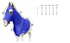 Capucha Majestic Ally para caballo, estiramiento de cuatro direcciones en la capucha.