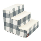 Majestic Pet escalera 3 pasos con forro Sherpa suave para subir a la cama.