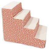 Majestic Pet escaleras para mascotas de 4 pasos naranja para cama o sofá.