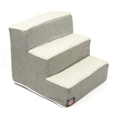 Majestic Pet escalera de tres pasos para perros en cama alta, acceso cómodo y seguro.