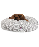 Majestic Pet Grey Towers cama redonda para perros, apta para interior y exterior