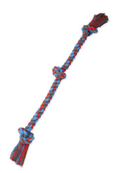 Mammoth Flossy Chews cuerda 3 nudos colorida para juego activo.