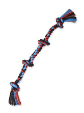 Juguete Mammoth Flossy Chews con cuerda colorida para juego interactivo