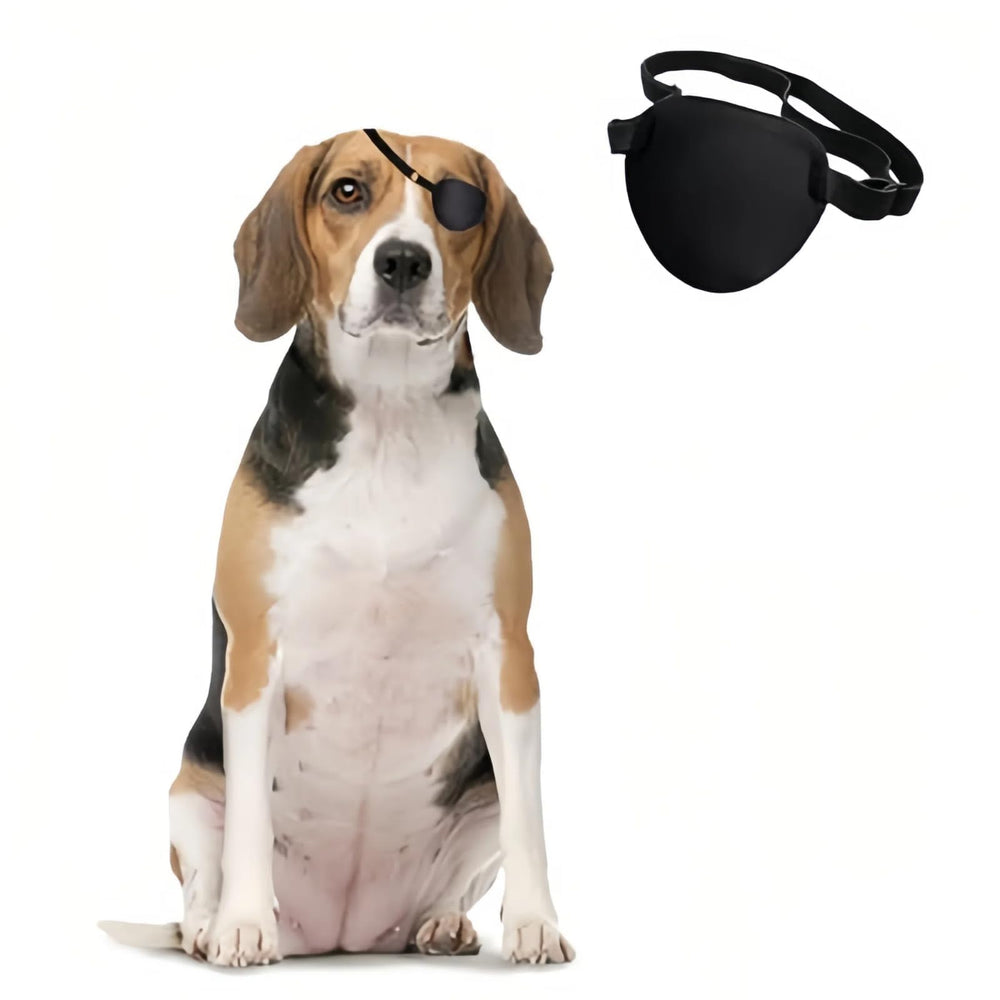 Parche ocular MANON ROSA para perro pequeño, protección suave durante la recuperación.