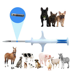 Manruta microchip inyectado en la piel de perros y gatos, para identificación fácil.