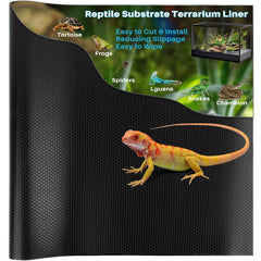 MAQIHAN tapete recortable para reptiles, ajuste perfecto en terrarios seguro y cómodo.