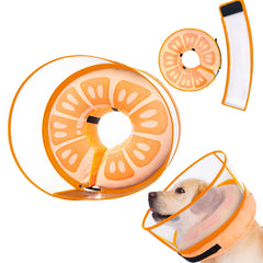 Mariyago collar cono inflable para perro ml naranja, cómodo para recuperación suave