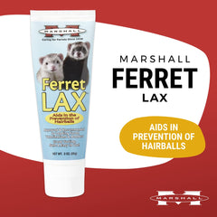 Marshall Ferret Lax Hairball Remedy, aplicación de pasta fácil de usar para hurones.