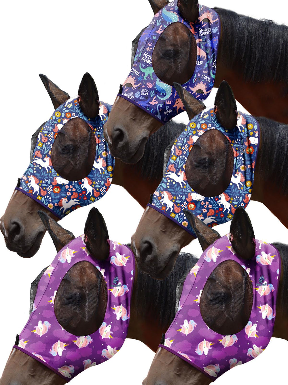 Mask-Tech caballo pack5 elastico: facilidad de colocación para turnout diario