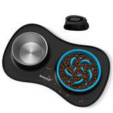 MateeyLife conjunto comedero lento para perros, favorece ingesta pausada y orden en la mesa.