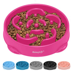 MateeyLife cuenco lento puzzle para grandes razas, promueve comer despacio y masticar con calma