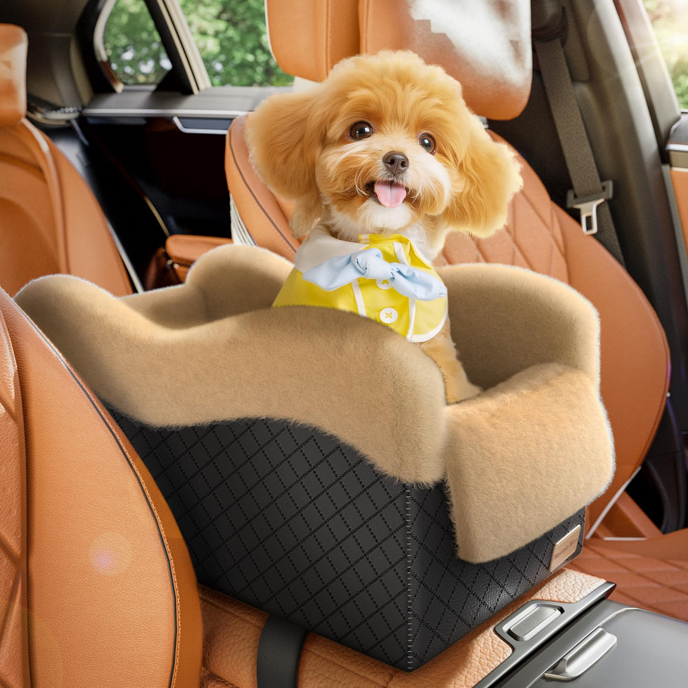 Mavora Max: asiento para perro pequeño en consola central, viaje cómodo junto al conductor