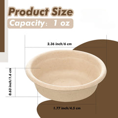 Copas Maxcheck 1 oz interior, aptas para porciones de comida y agua.
