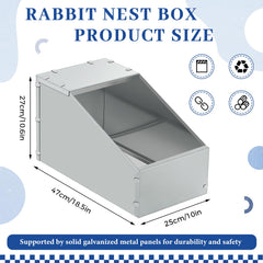 Maxcheck nido para conejos, adecuado para interiores y exteriores, diseño duradero.