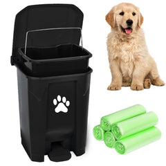 Basurero exterior mayayaday con tapa cerrada para recoger excrementos de perro