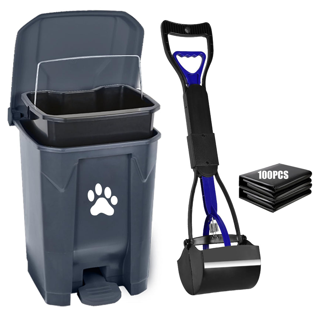 mayayaday caja-basura-perro-externa-tapa ayuda a mantener la zona exterior limpia