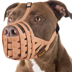 Mayerzon Mordaza cesta Pitbull grande, ajuste para paseos y entrenamiento amable