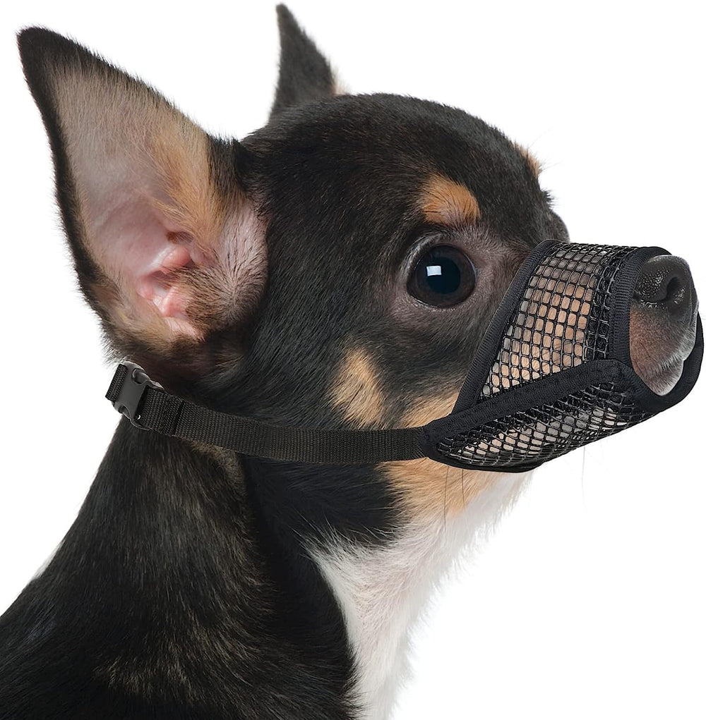 Mayerzon mordaza para perro de malla transpirable, permite respirar con comodidad.