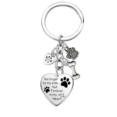 Mebvdebe llavero conmemorativo para perro con huellas, ideal para recordar a tu mascota con estilo.