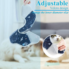 Cono Mechpia para gatos, interior esponjoso que protege y evita irritación.