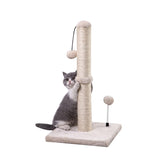 MECOOL poste rasca para gatos de 22 pulgadas en beige, diseño para gatitos y gatos pequeños.