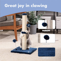 MECOOL rascador de sisal con base MDF estable para interiores