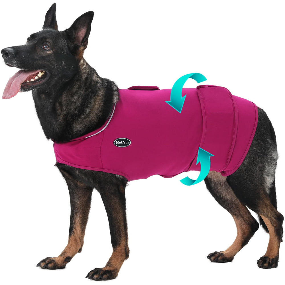 Meifsou chaleco ansiedad perro con cierre velcro para mayor seguridad y tranquilidad
