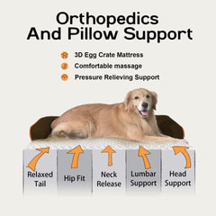 Funda lavable y removible MEKIY para cama de perro grande
