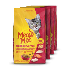 Meow Mix, bolsa de 1,43 kg, control de bolas de pelo para gatos.