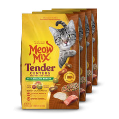 Meow Mix Tender Centers salmón centro tierno para gatos activos.