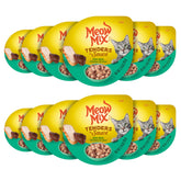 Meow Mix Tenders en Salsa, paquete de 12 tazas, opción práctica para alimentar a tu gato