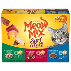 Meow Mix Tenders en Salsa con pollo e hígado, sabor intenso
