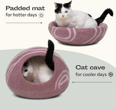 MEOWFIA Cama Gato – diseño elegante que complementa la habitación y mantiene cómodo al gato.