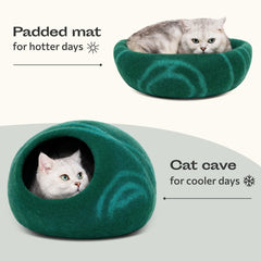 MEOWFIA diseño escandinavo cueva gato merino, complementa la decoración sin parecer intrusivo.