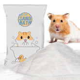 Meow&Woof hámster disfrutando baño con arena de 2.2 libras