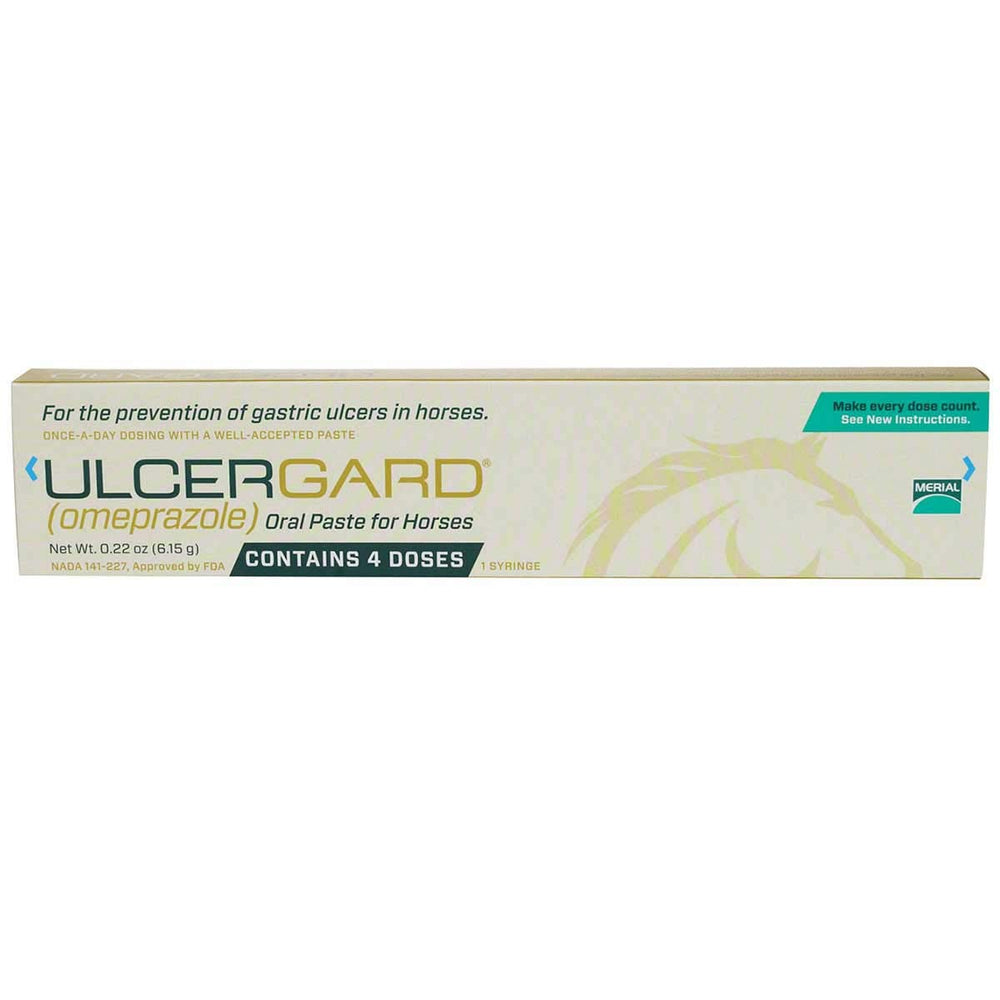 Merial Ulcergard, pasta en jeringa para caballos; posible prevención de úlceras estomacales