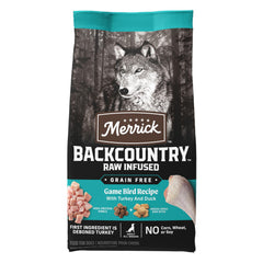 Merrick Backcountry Game Bird pato deshuesado para sabor enriquecido