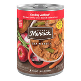 Merrick Cowboy Cookout en lata, sabor intenso para la comida diaria de tu perro.