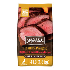 Merrick Premium sin granos, croquetas para perro adulto apoyando una dieta equilibrada
