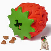 Juguete puzzle de MewaJump en caucho para perros, estimula mente y masticación.