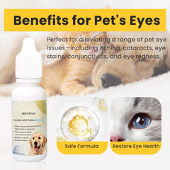 Gotas Mgviiiva para perros hidratación diaria de los ojos