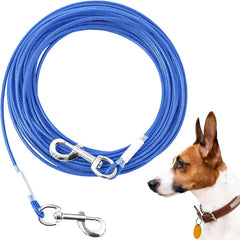 Mi Metty cable de amarre para perros 50 pies con giro de 360°, evita enredos.
