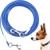 Mi Metty cable de amarre para perros azul soporta hasta 125 libras al aire libre.
