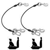 Mi Metty: ceinture-chien voiture en 2 pièces, sécurité lors des trajets.