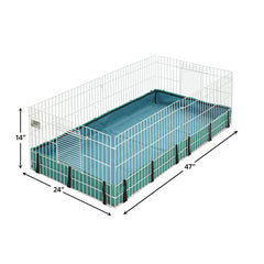MidWest Homes for Pets Hábitat para cobayas: paredes altas para seguridad y acceso cómodo.