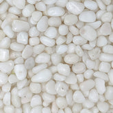 Piedras blancas pulidas de Midwest Hearth, 3/8 pulgadas, ideales para macetas y decoraciones.