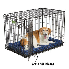 MidWest Quiet Time Couture Ashton Bolster en jaula, descanso cómodo para perro.